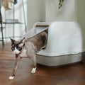 Flip Top Hooded Cat Litter Box S238