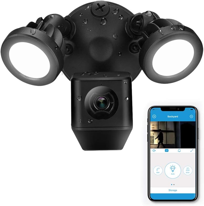 1080P Outdoor Security Light Cam with Two-Way Talk U97226