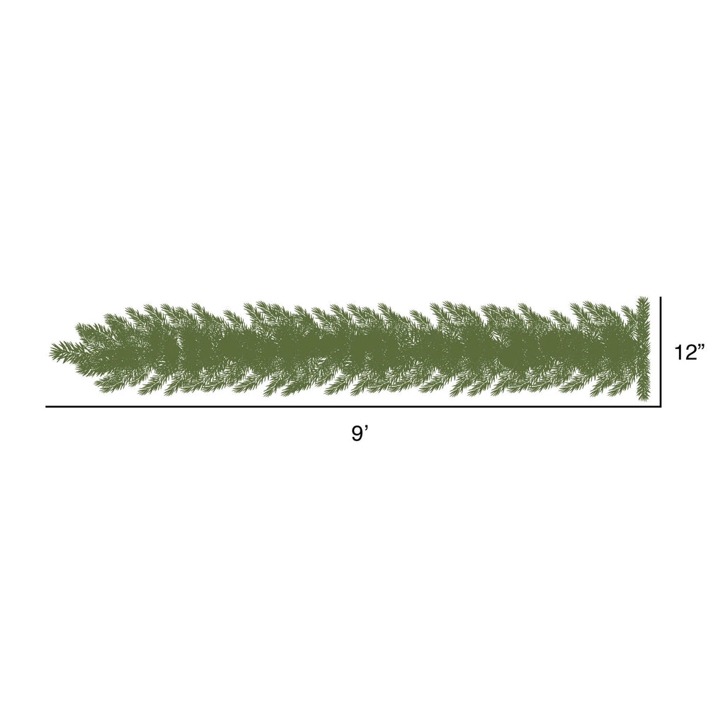 9' Flocked Artificial Christmas Garland N47780