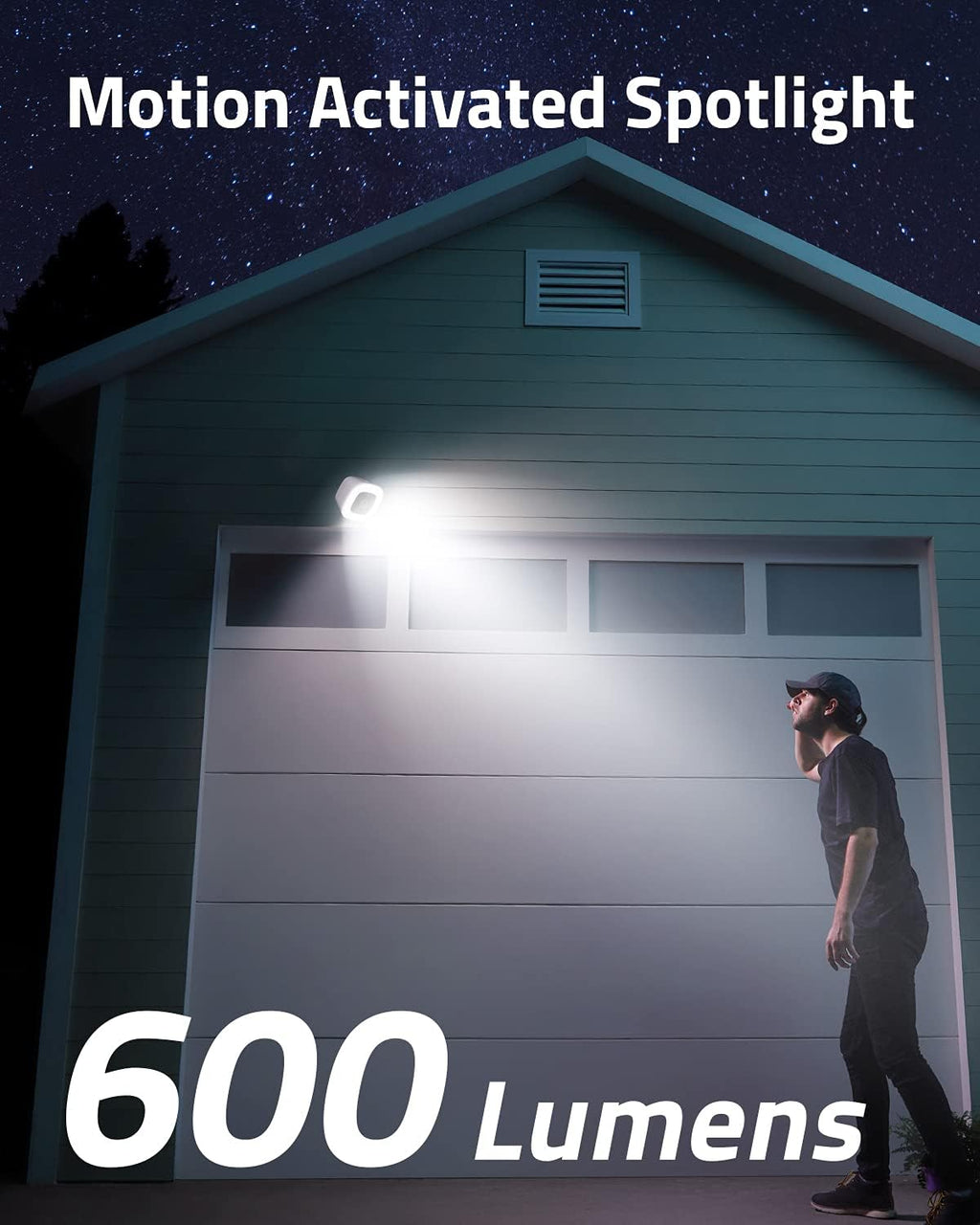 Wireless Outdoor Security Spotlight Camera with Color Night Vision S21778