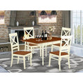 Drop Leaf Solid Wood Dining Set, 5 Pieces: 1 Table, 4 Chairs D244234