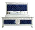 Blue Velvet Eastern King Bed Z750