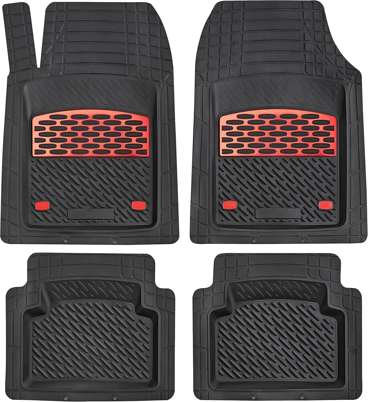 Silver 5-Piece Heavy-Duty Automotive Floor Mat V51526