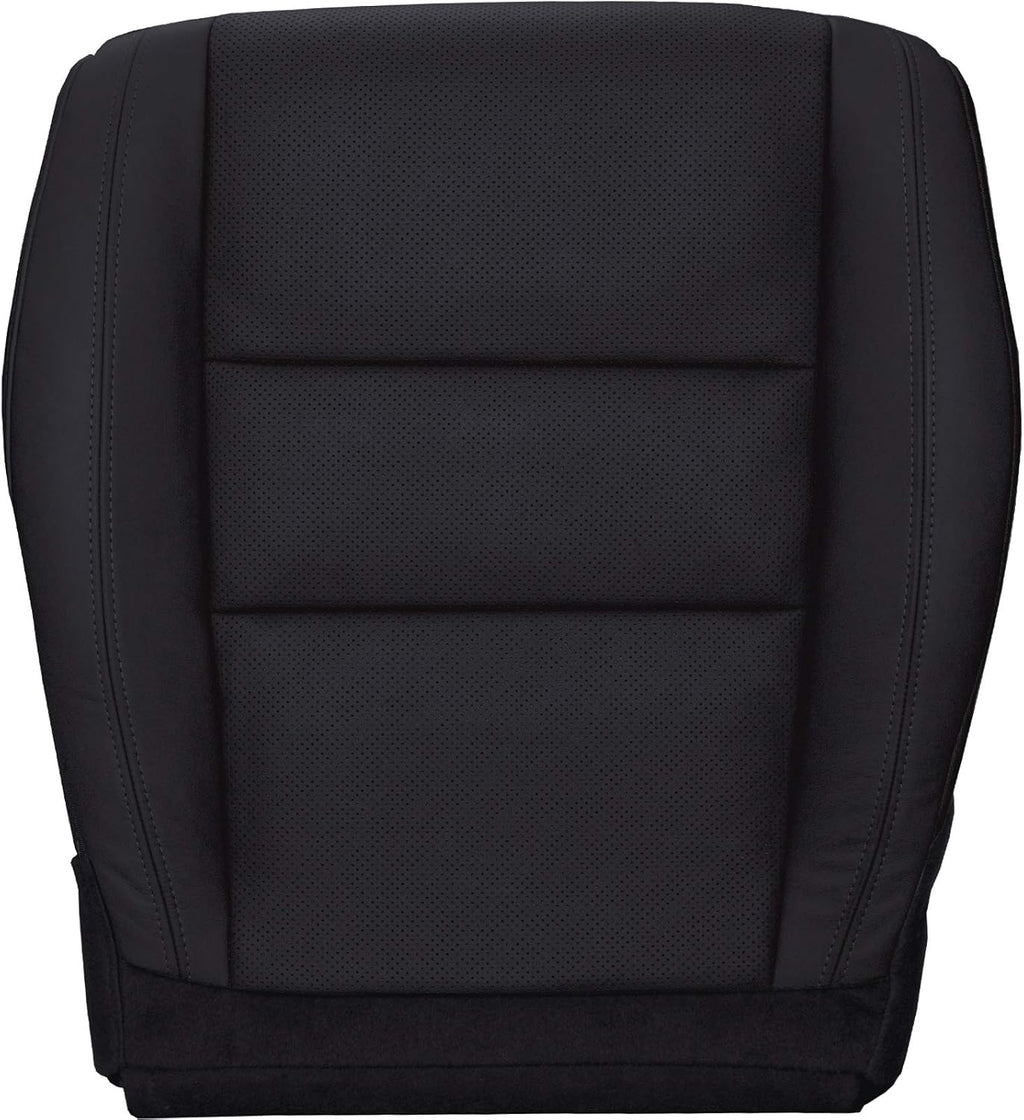 Black Perforated Leather Seat Cover J52184