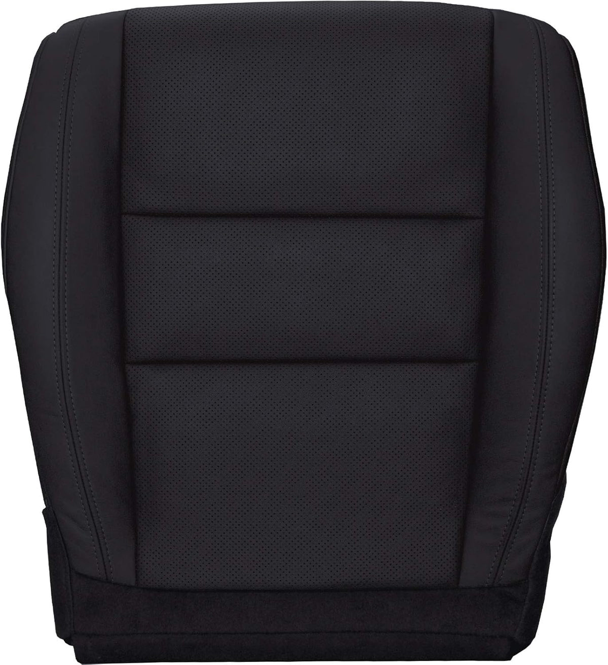 Black Perforated Leather Seat Cover J52184
