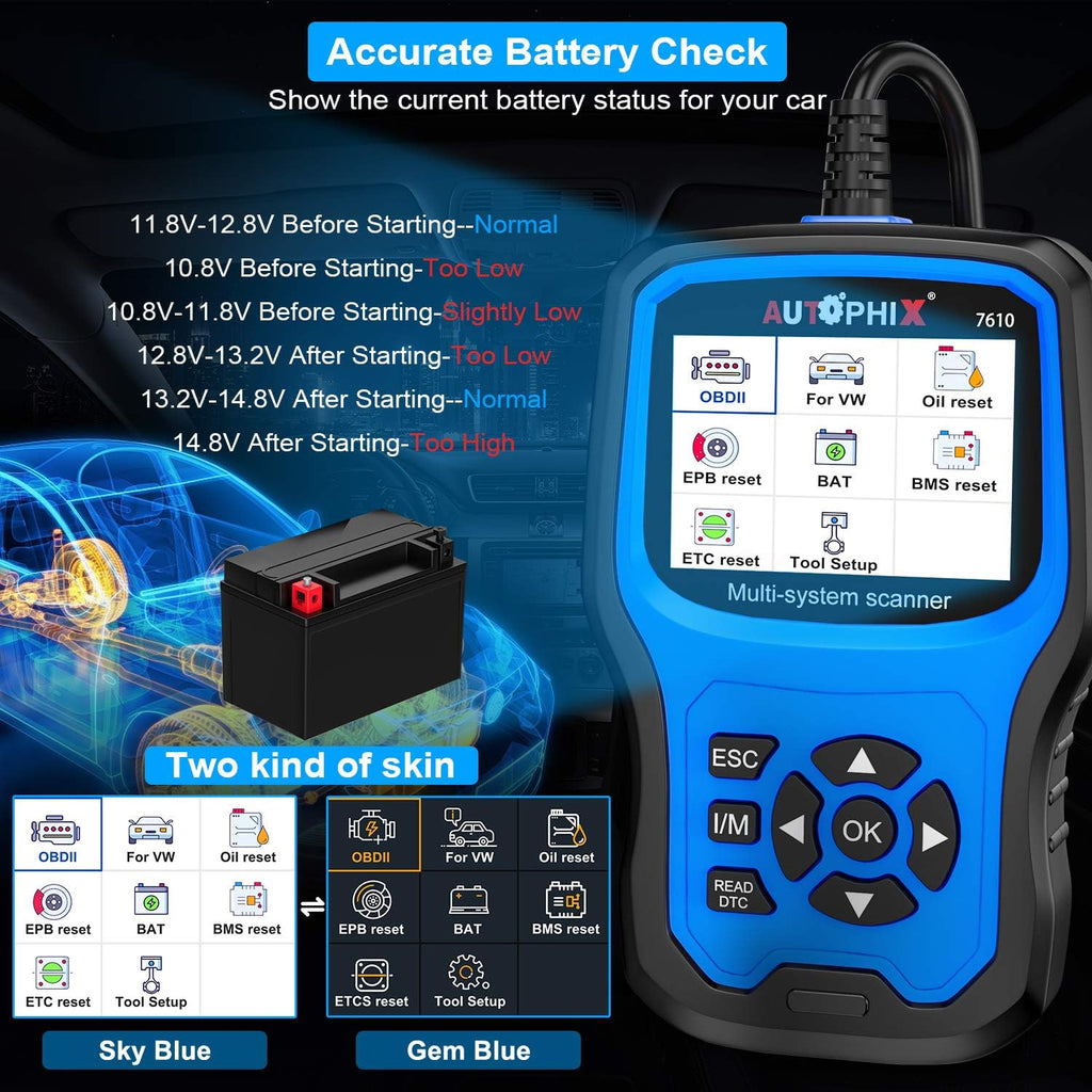 Full Systems OBD2 Scanner Code Reader for VAG After 1996 U12566