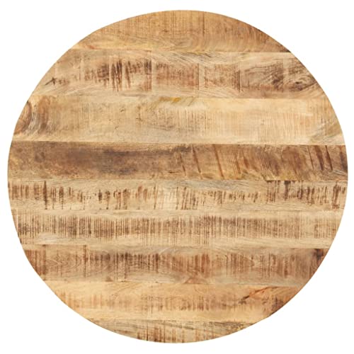 Solid Reclaimed Wood Round Table Top 15.7" Y5118