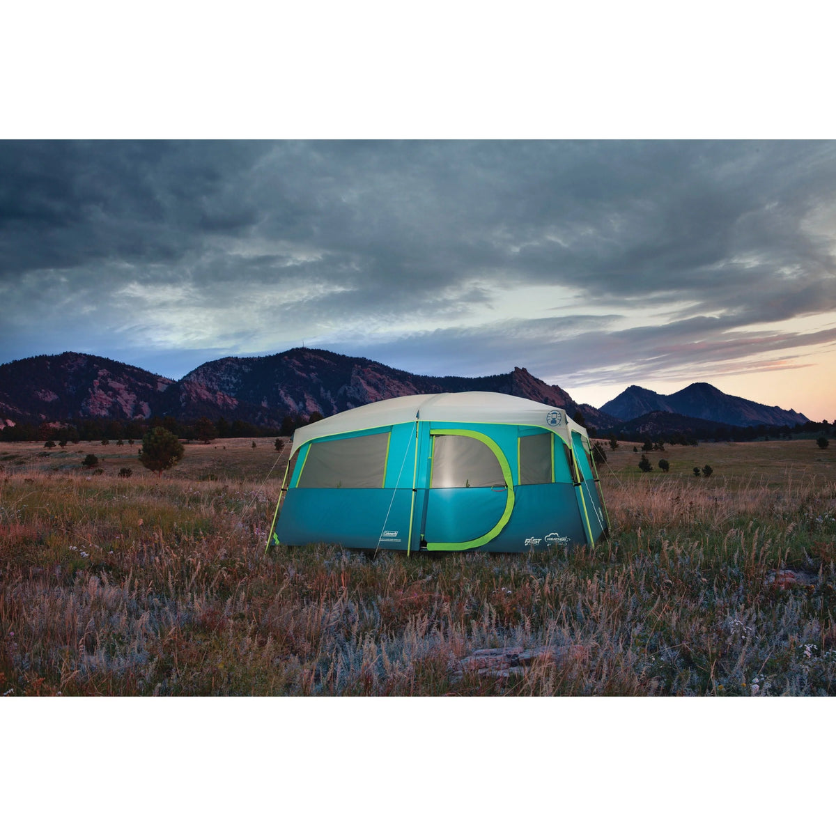 8-Person Light Blue Cabin Camping Tent S890