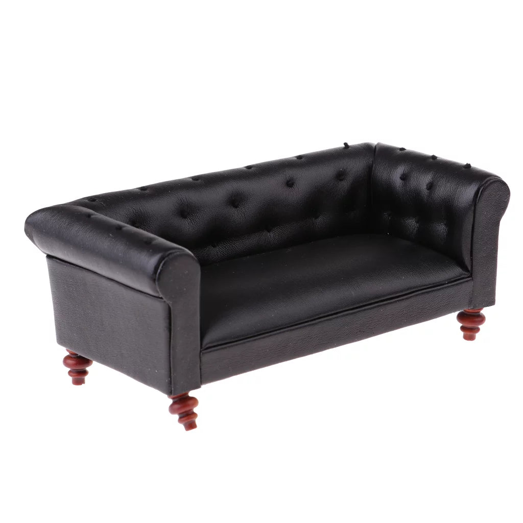 Black Leather Sofa K753879