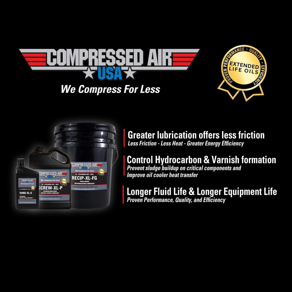 Rotary Vane Air Compressor Lubricating Oil, 1 Gallon, Pack of 2 F219