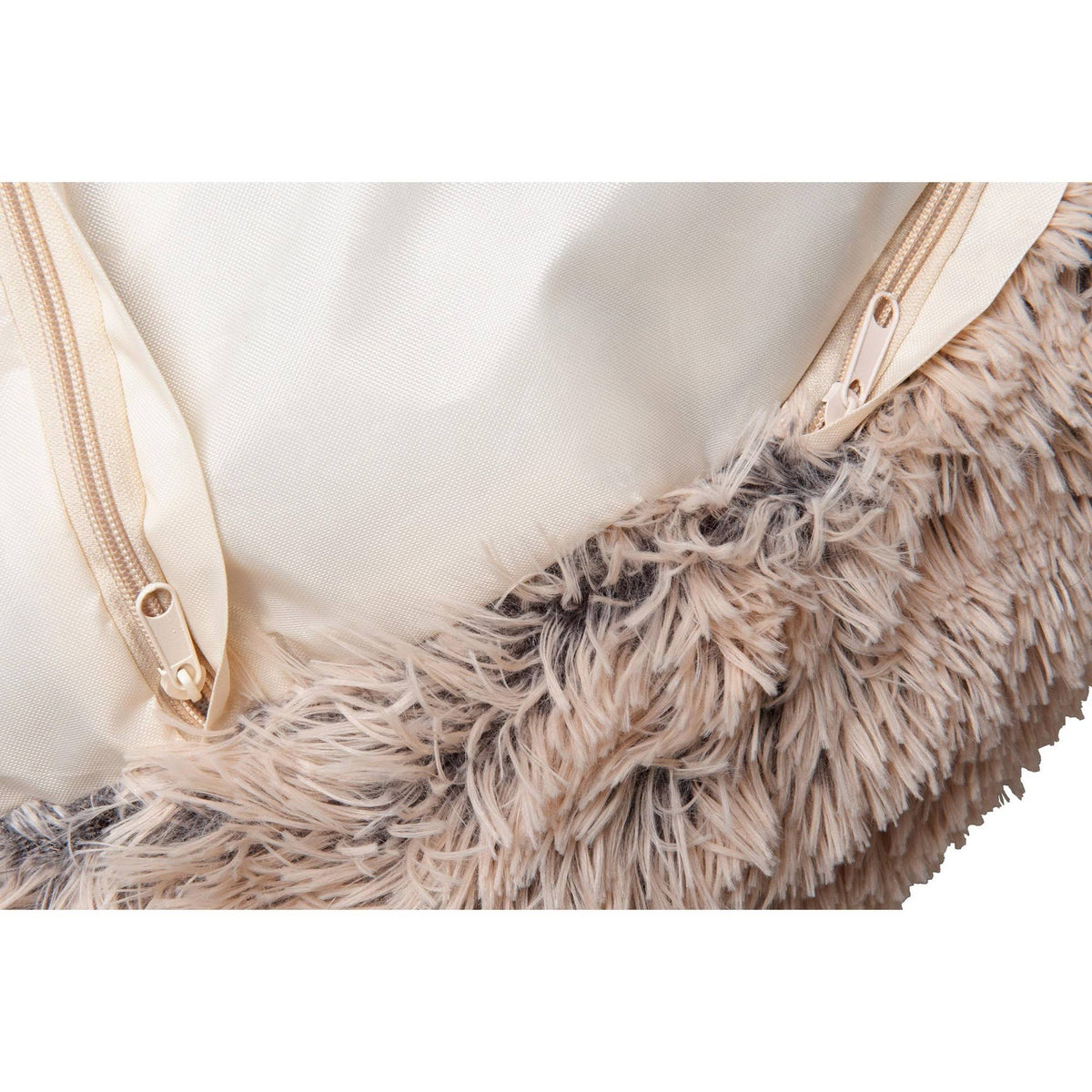 Long Fur Donut Dog Bed T495