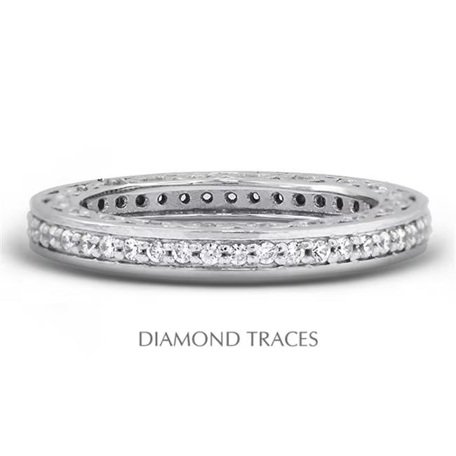 Platinum 950 Pave Eternity Ring J896