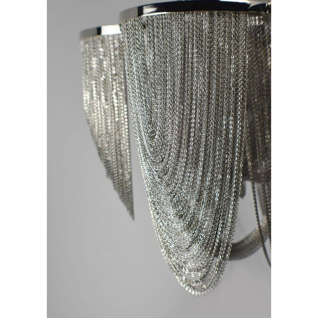 Polished Nickel 6-Light Flush Mount F997334