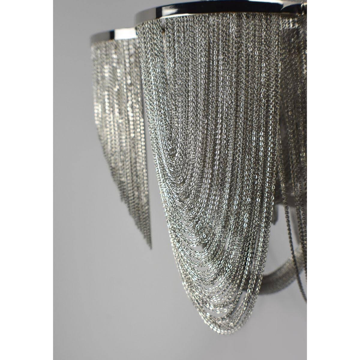 Polished Nickel 6-Light Flush Mount F997334