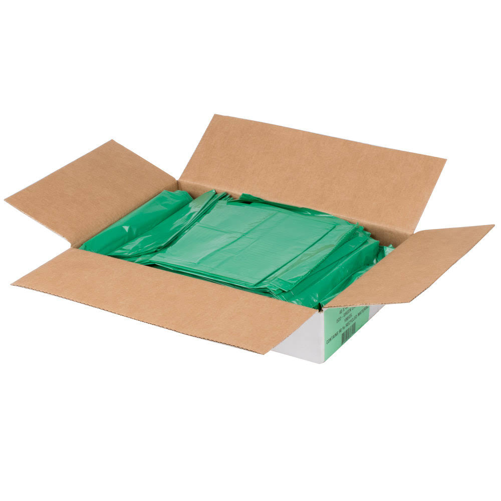 45 Gallon 1.25 Mil Low Density Trash Can Liner Garbage Bag 100/Case H902