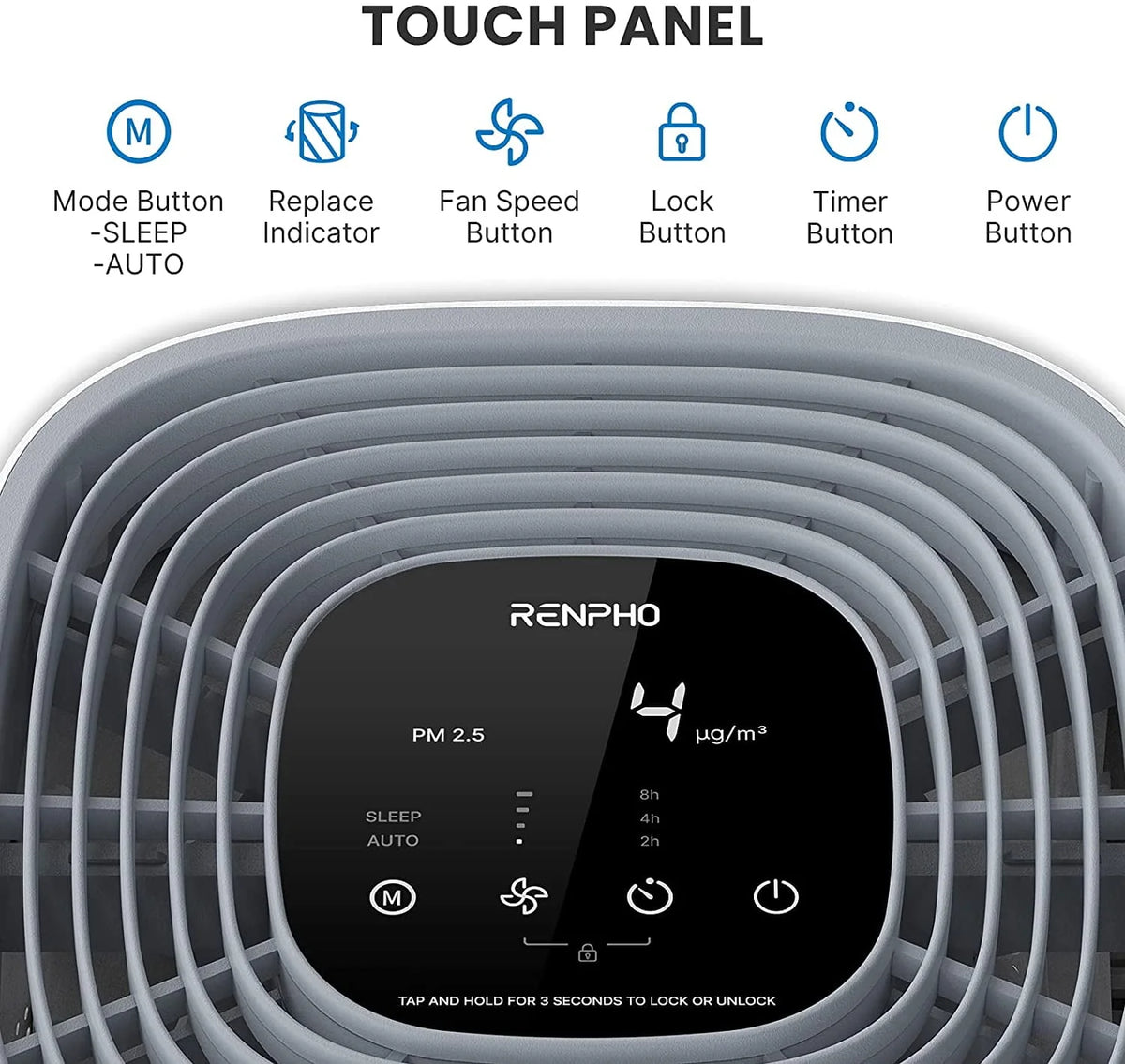 True HEPA Air Purifier White Q369