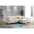 Ivory Sofa Chaise L985