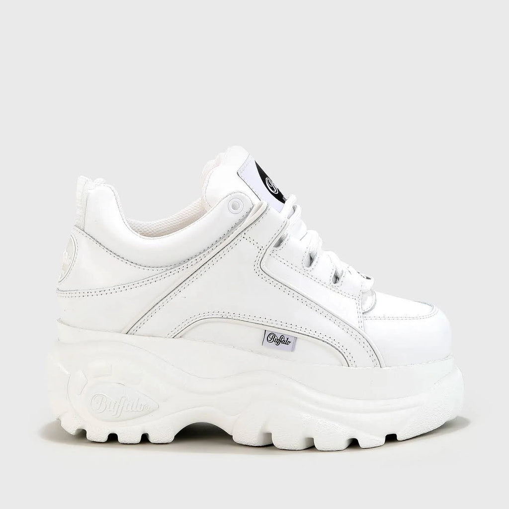 Buffalo Classic Low Leather White Shoes S3086