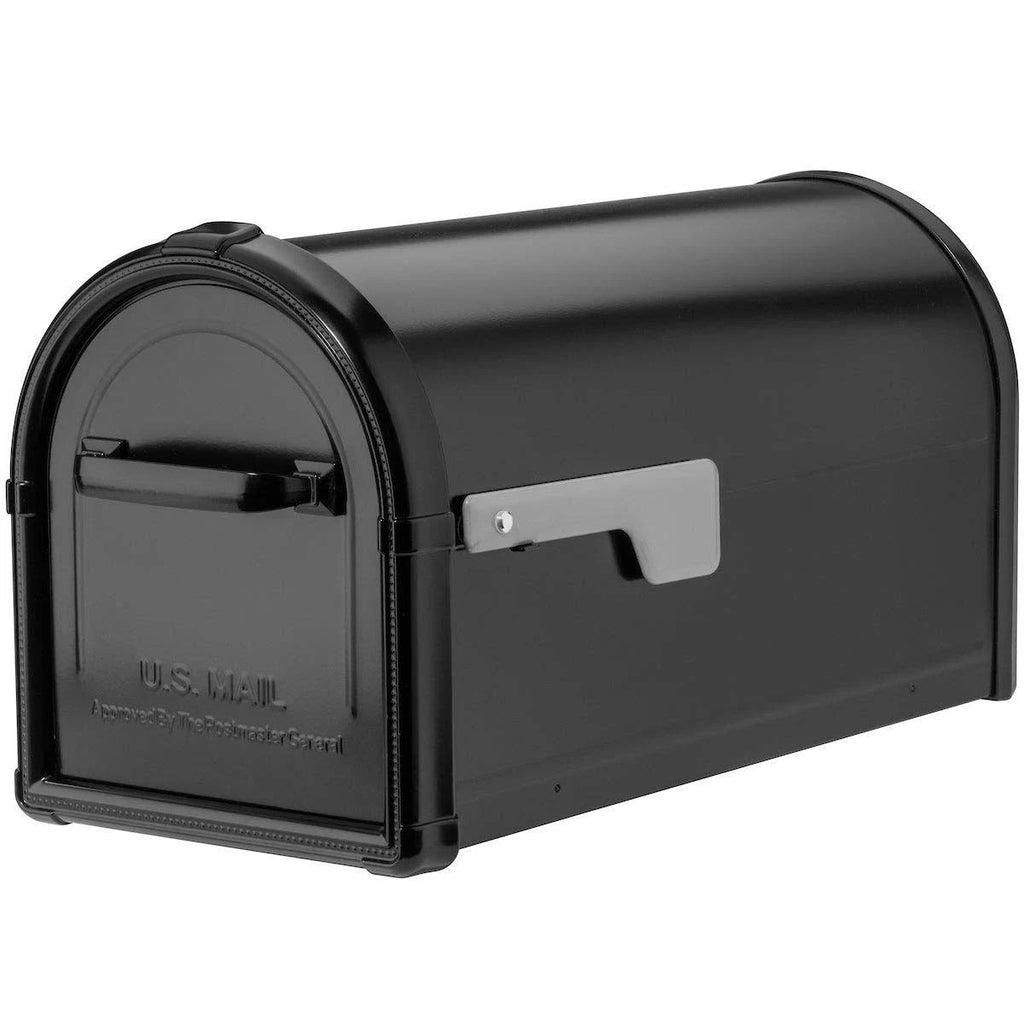 Black Post-Mount Mailbox U3471