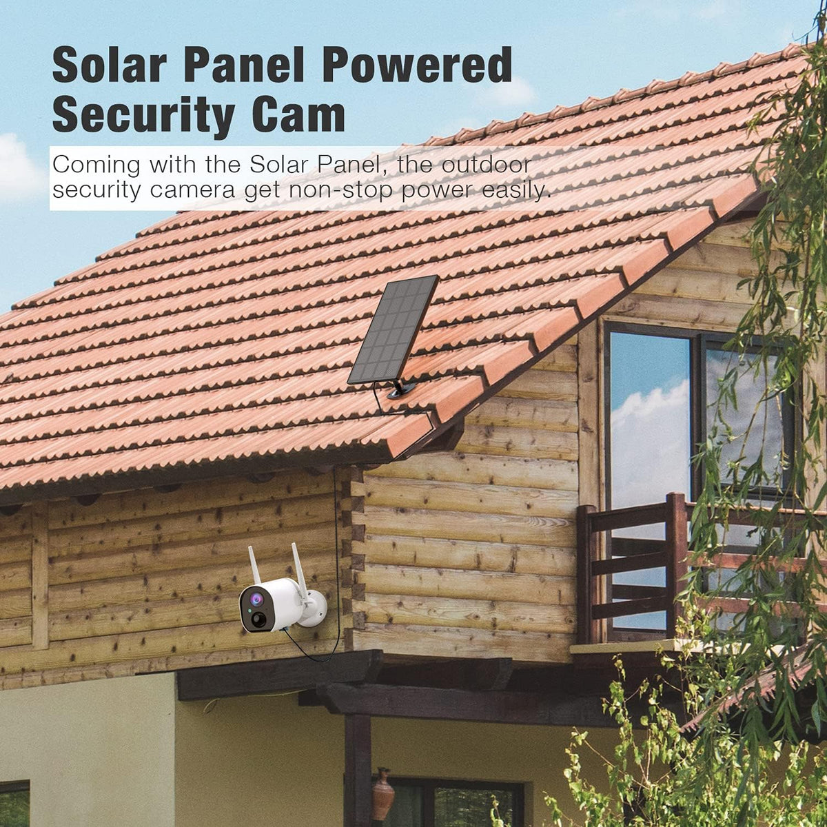 1080P Wireless Solar Security Camera with Night Vision Z7409