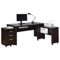 3-piece Cappuccino Wood Home Office Set G425