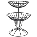 Two Tier Wrought Iron Food Baskets T6934