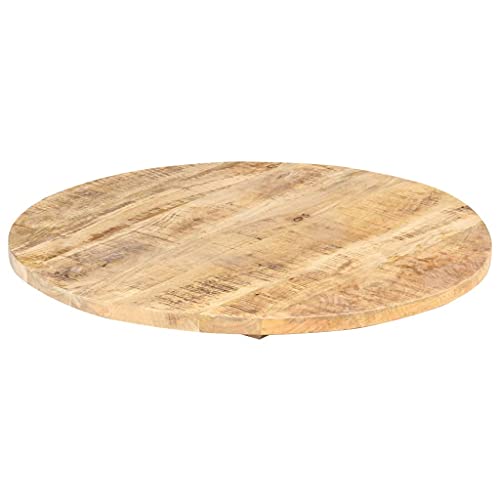 Solid Reclaimed Wood Round Table Top 15.7" Y5118