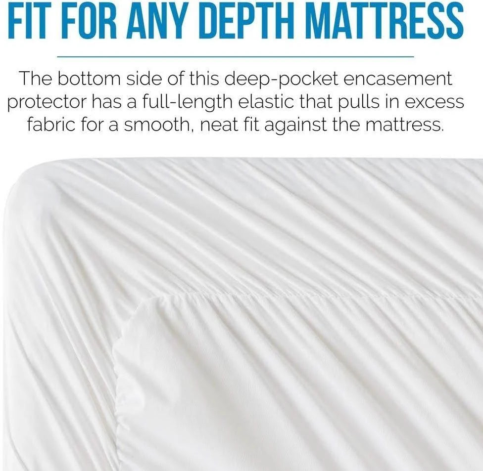 Queen Cotton Blend Waterproof Mattress Protector N14325