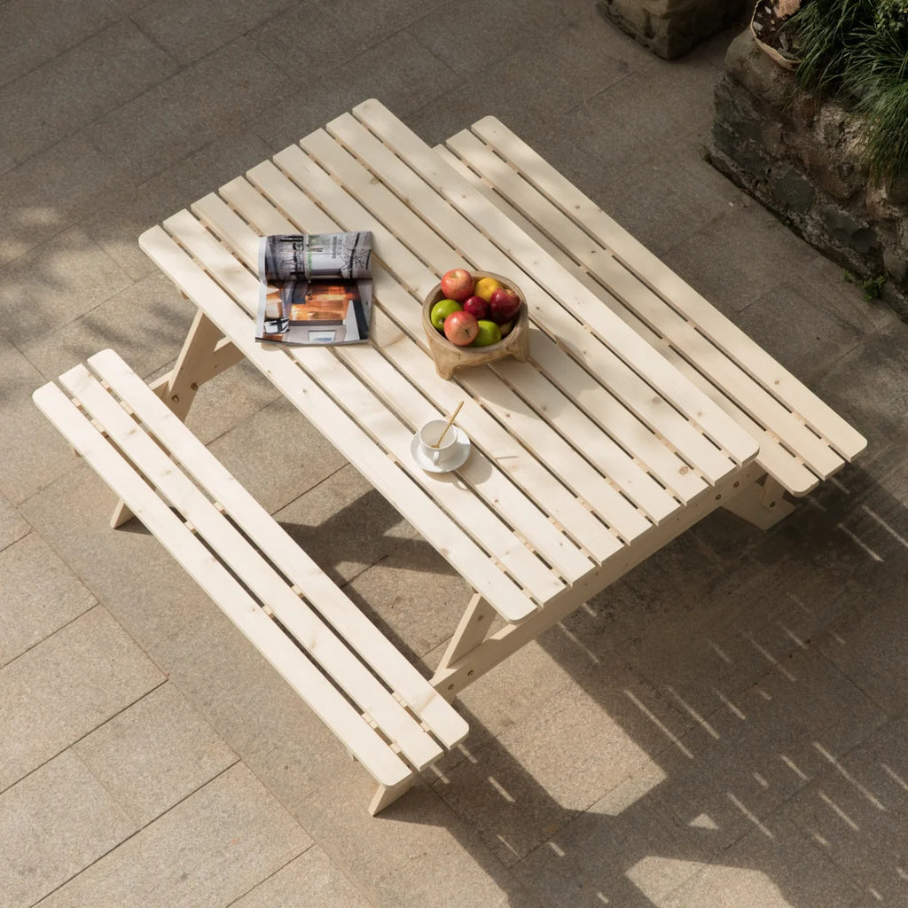 Wooden 6-Person Picnic Table N2819