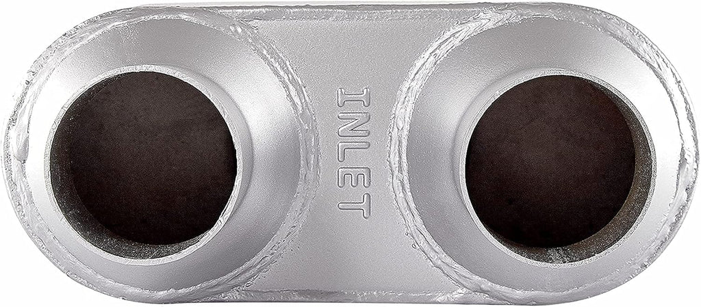 2.25 inch Inlet Outlet Performance Automotive Muffler Exhaust Pack of 2 N45675