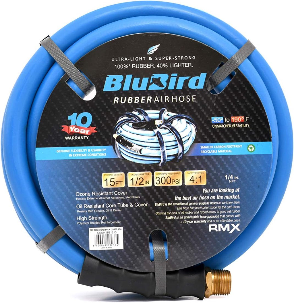 Rubber Air Hose, 300 PSI, Pack of 2 N68400
