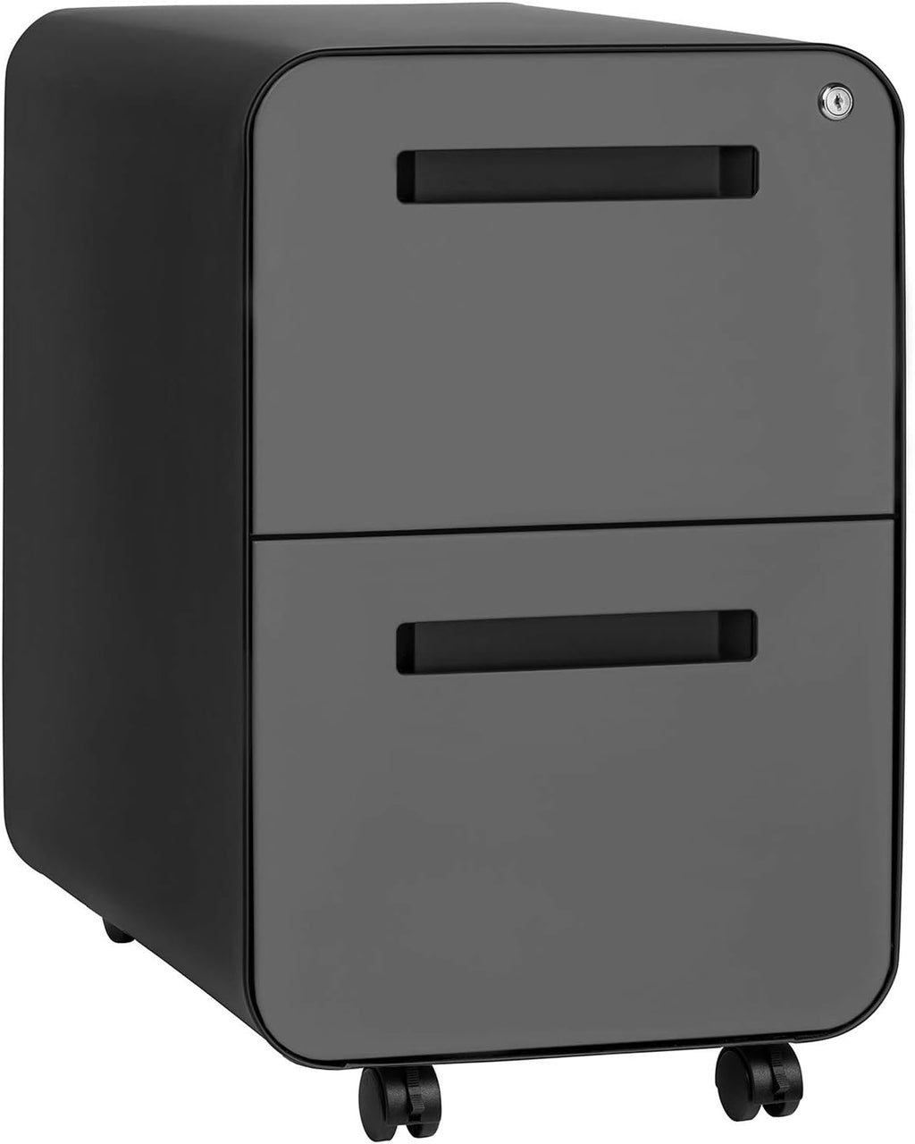 Black 2-Drawer Mobile File Cabinet G903379