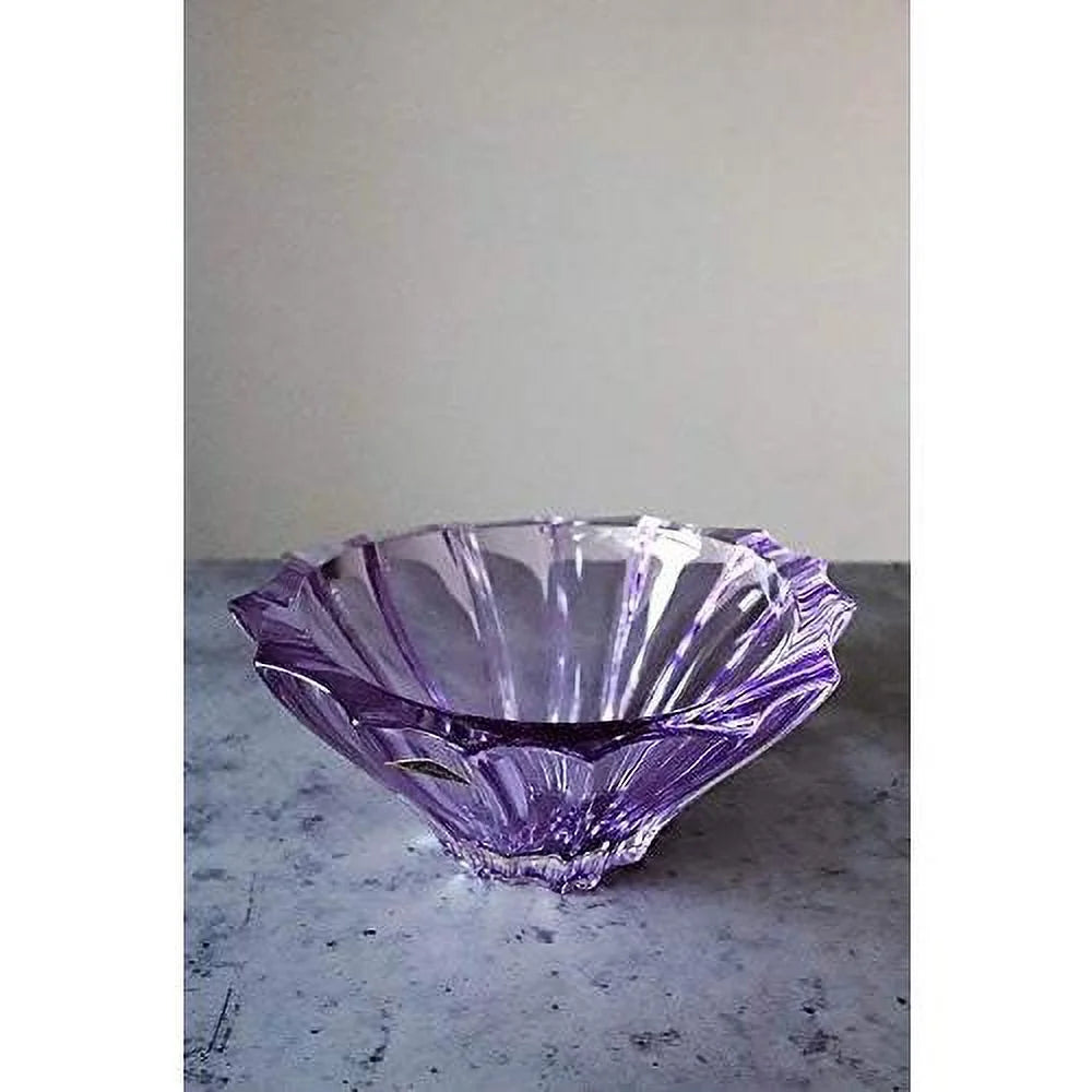 Amethyst Purple Crystal Glass Bowl-Vase C90157
