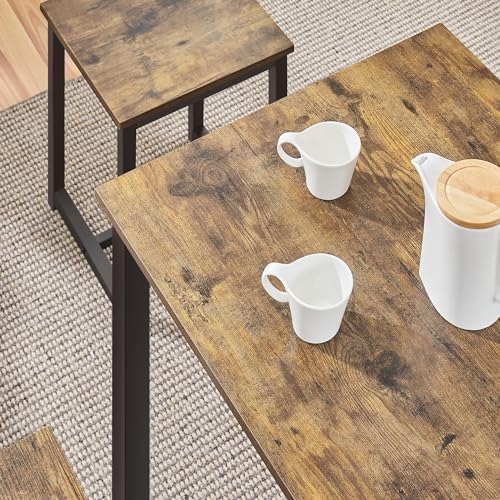 3 Piece Dining Table & Chair Set Gray C91792