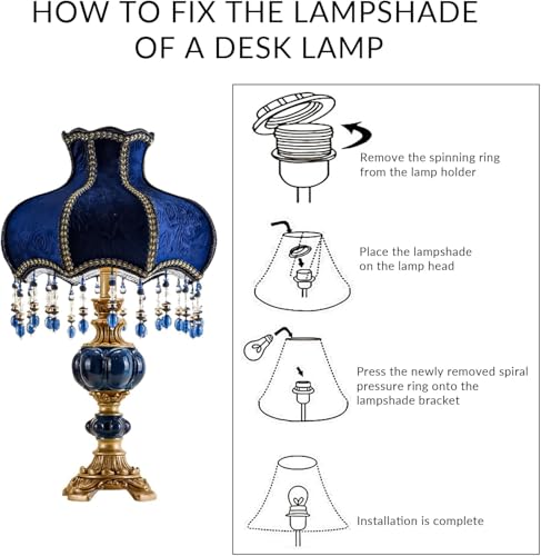 Fabric Lampshade Antique Varnished Resin Table Lamp K81985
