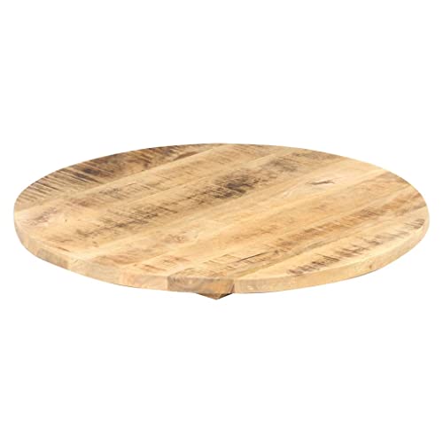 Solid Reclaimed Wood Round Table Top 15.7" Y5118