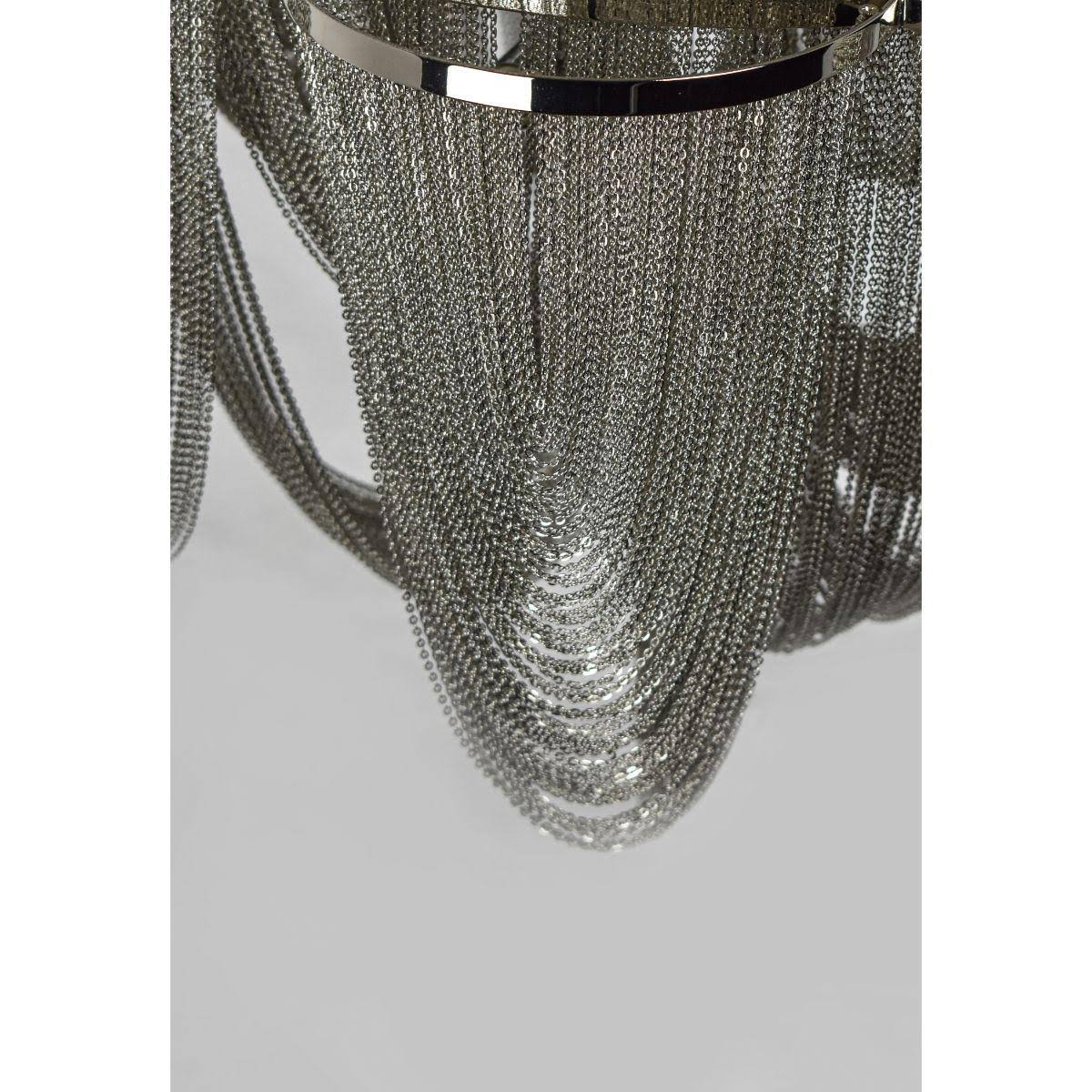 Polished Nickel 6-Light Flush Mount F997334