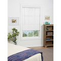 Cordless Faux Wood Blind in White O461