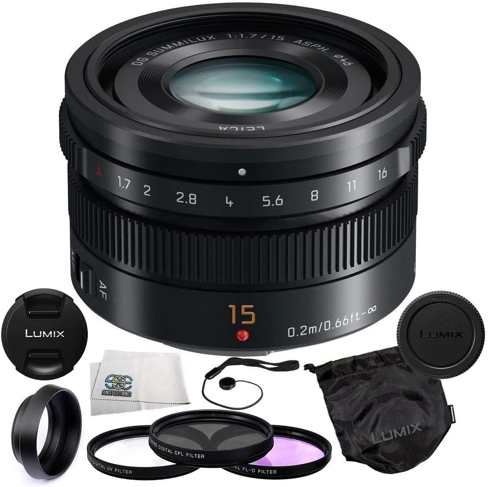 15mm f/1.7 Wide-Angle Camera Lens with Accessory Kit G9061