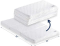 Tri-fold Pack n Play Pad with Firm & Soft Sides, Portable Foam Playard Pad with Carry Case K6253