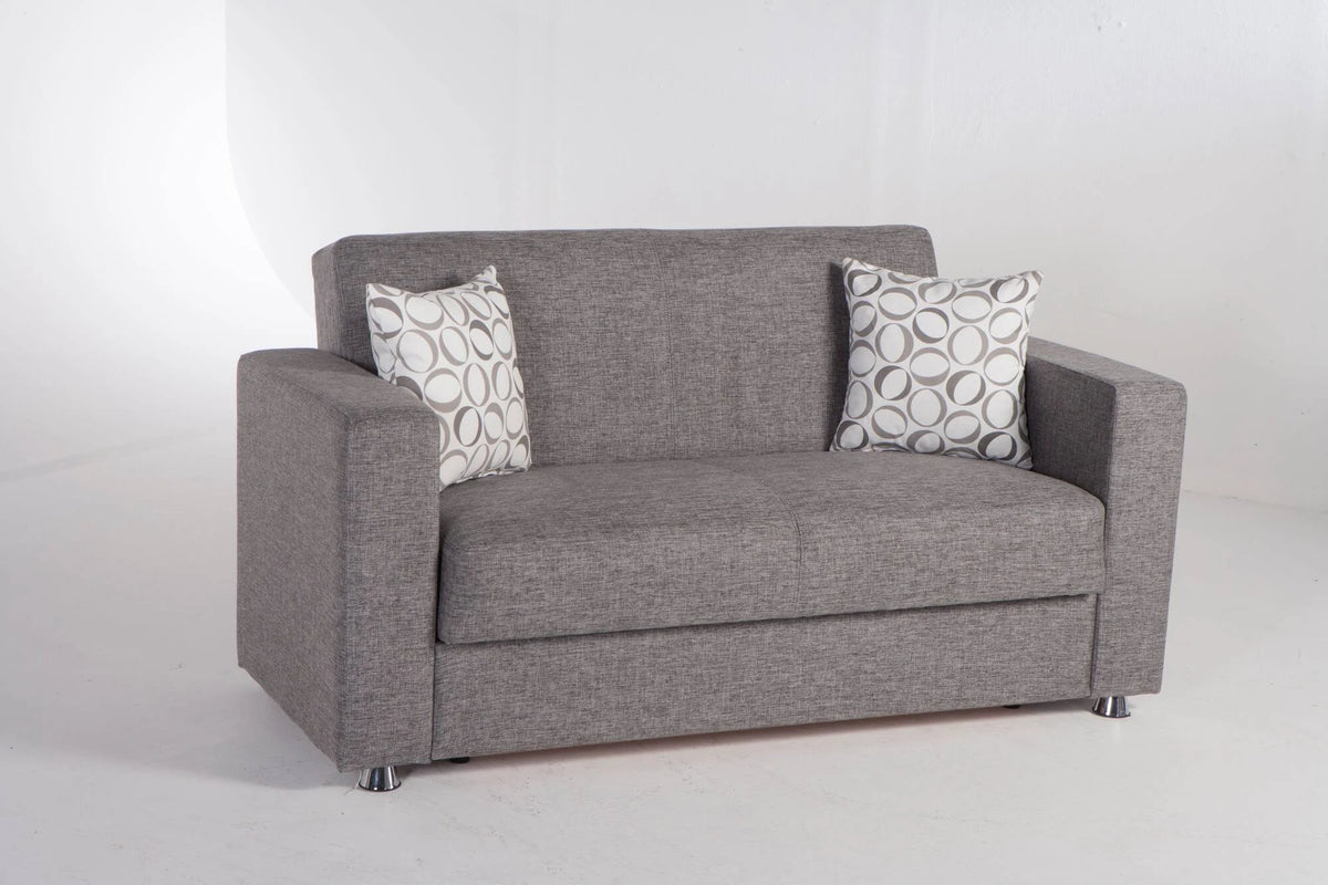Gray Loveseat G6118
