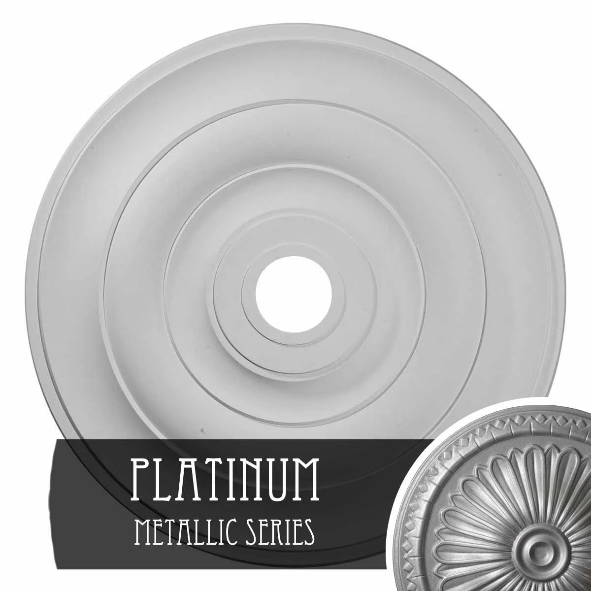 26 1/2x22OD x 3 5/8x22ID x 1 1/2x22P Ceiling Medallion J57278