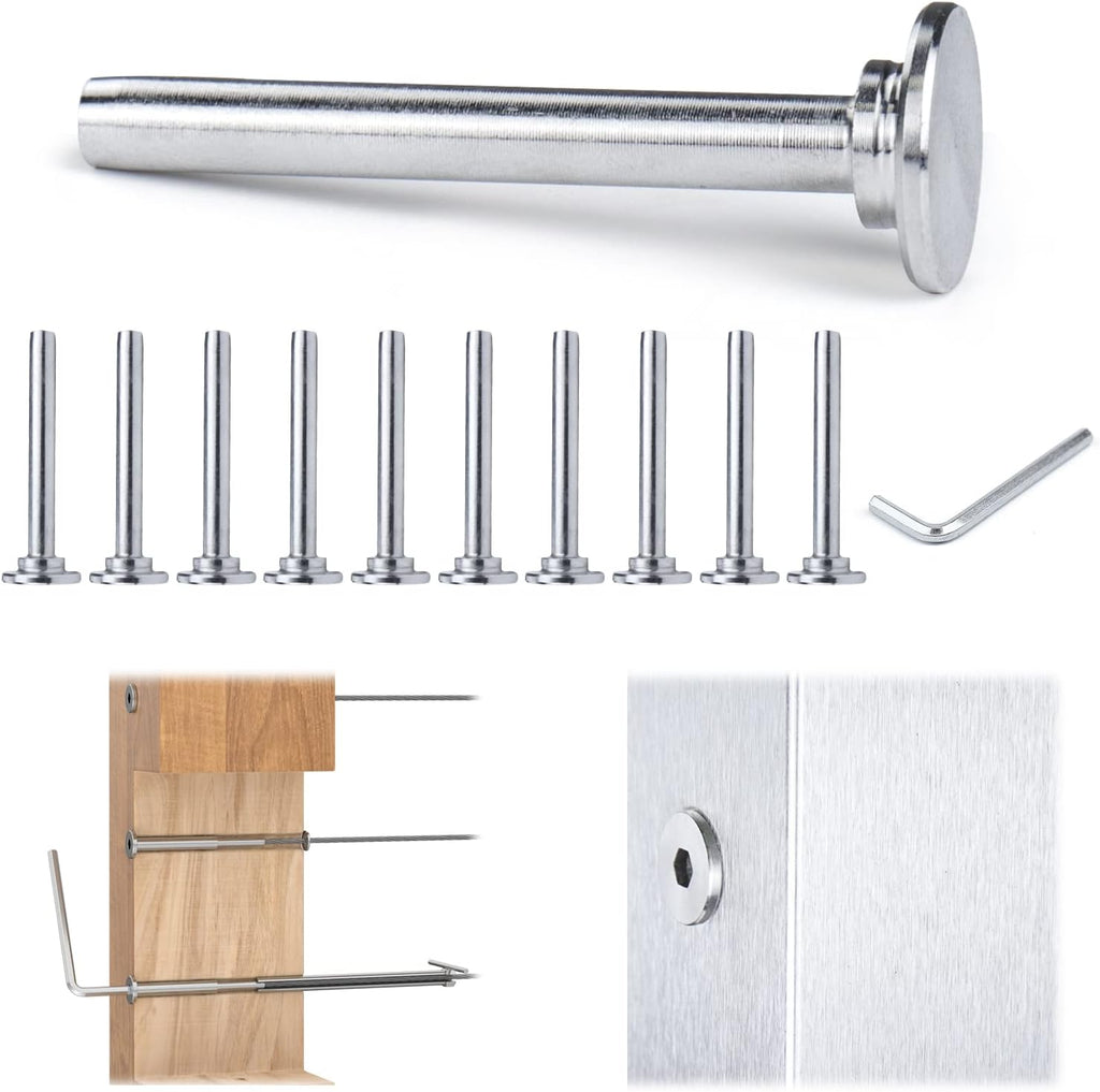 10Pack T316 Stainless Steel Cable Railing Kit T371