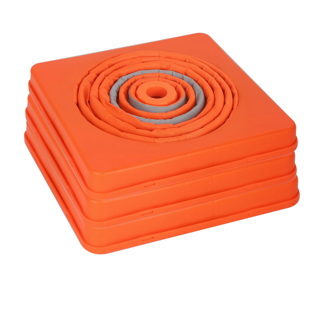 Collapsible Reflective Emergency Safety Cone 3 Pack Plastic S3364