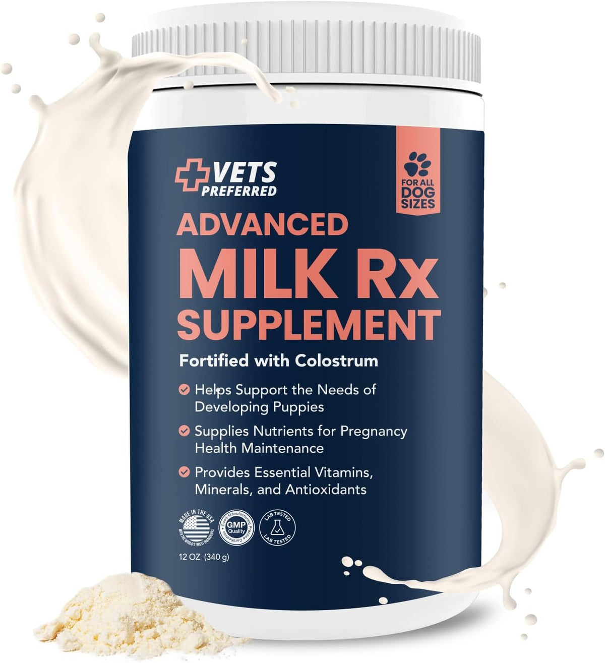 Puppy Milk Replacement Formula Powder Supplement - 12 Oz I1505