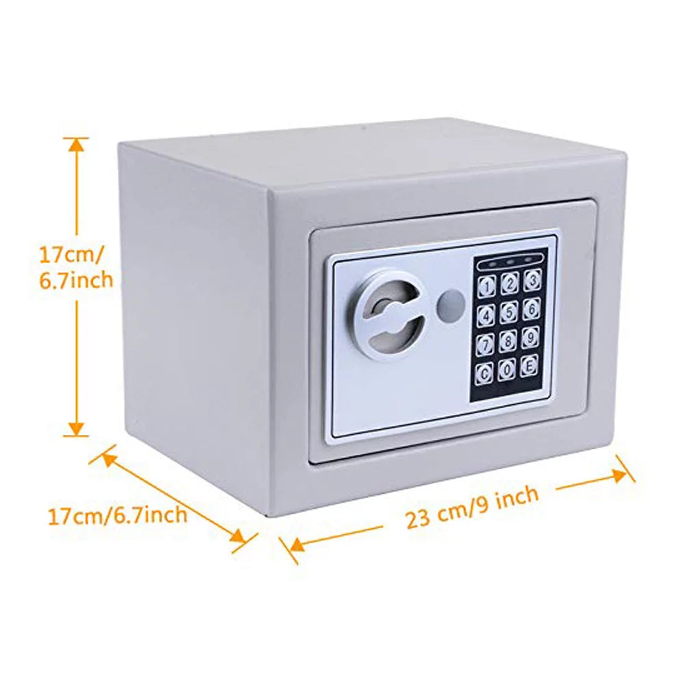Digital Safe Box with Keypad and Key Lock K749110