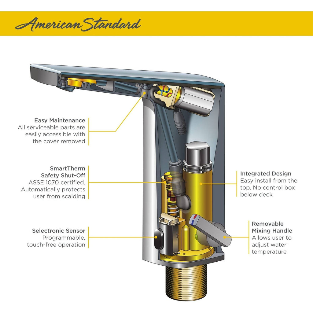 1.5 GPM Faucet with Above-Deck Mixing in Polished Chrome Finish D461142