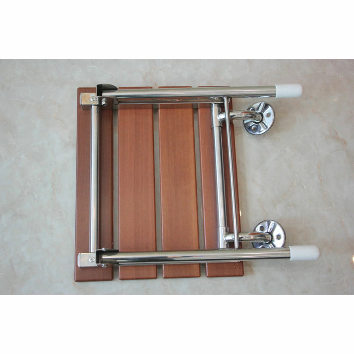 Folding Shower Seat Wall Mounted Wood Bathroom Bench P3423