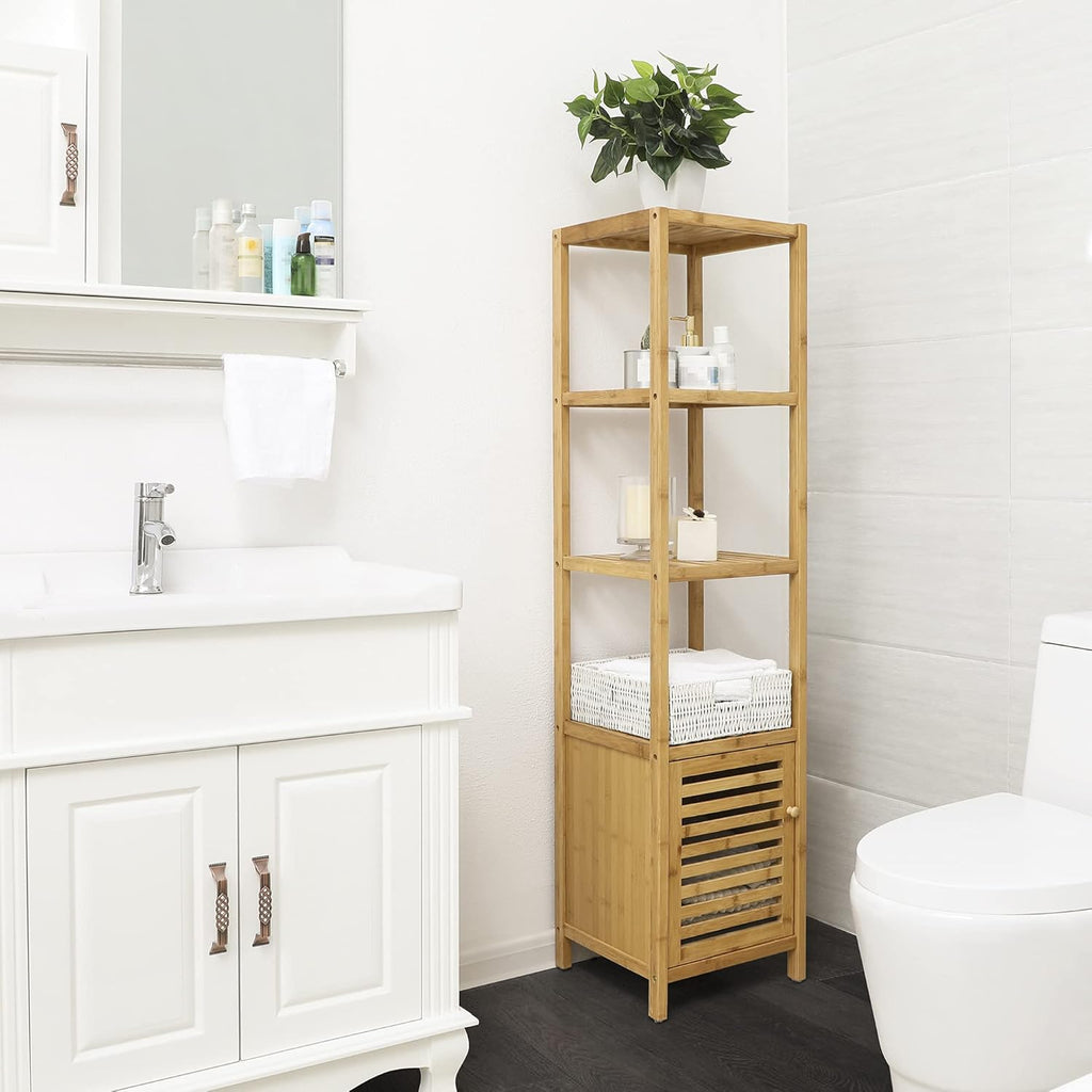 Bamboo 4 Tier Floor Cabinet Q9217