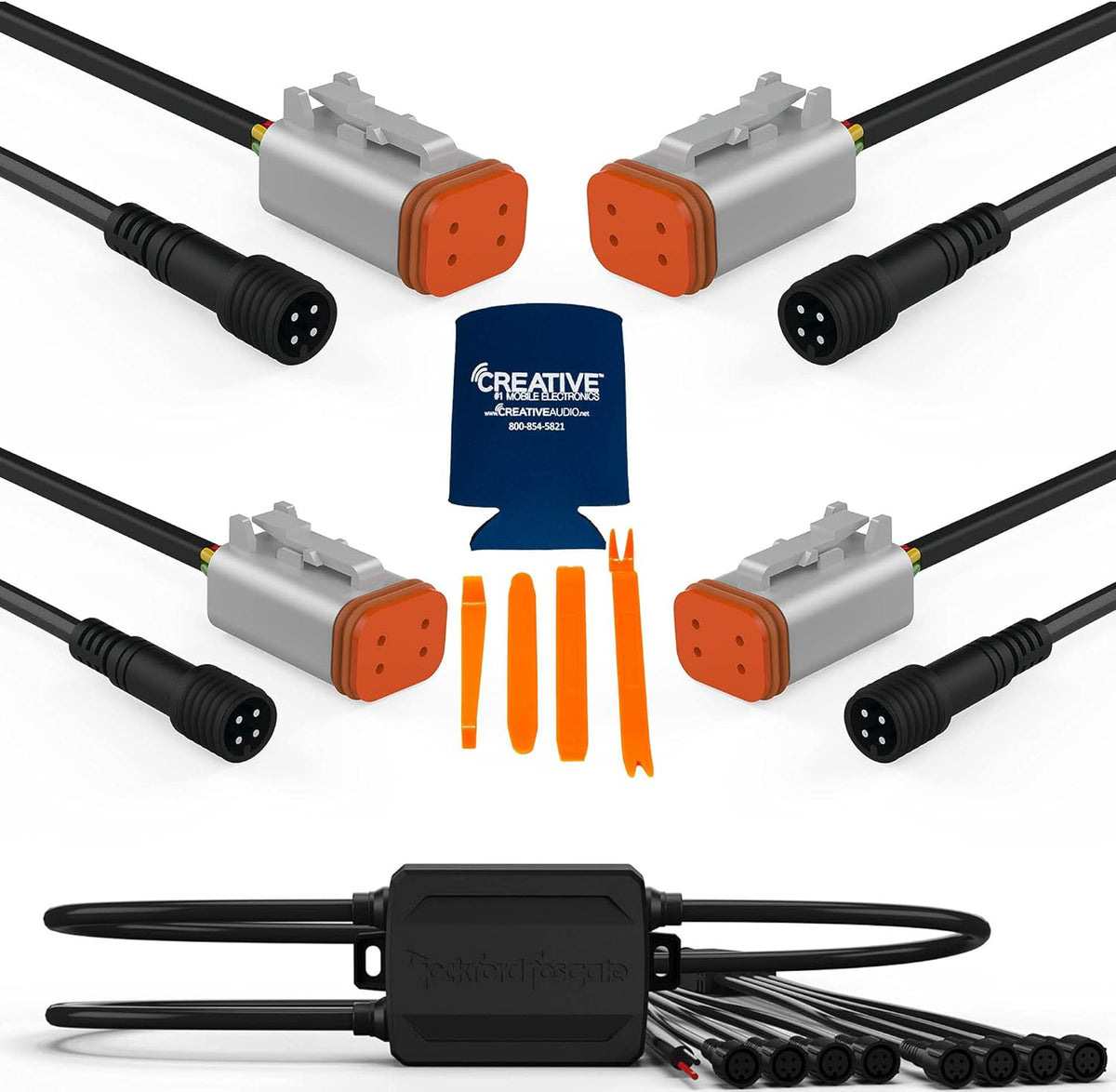 RGB Controller and 4 Extension Cables C8852